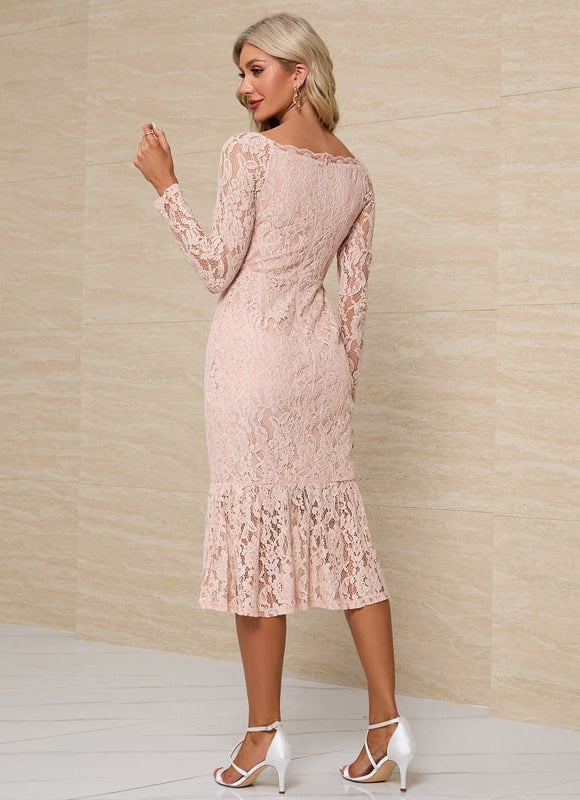 Robe Manche Longue Col Bateau - gallery 6