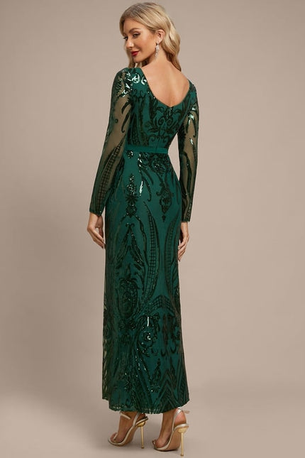 Robe Sequin Manche Longue - gallery 2