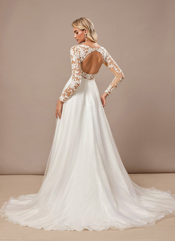 Robe Mariage Manches Longues - gallery 5