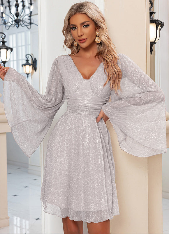 Robe Manche Longue Patineuse - gallery 9