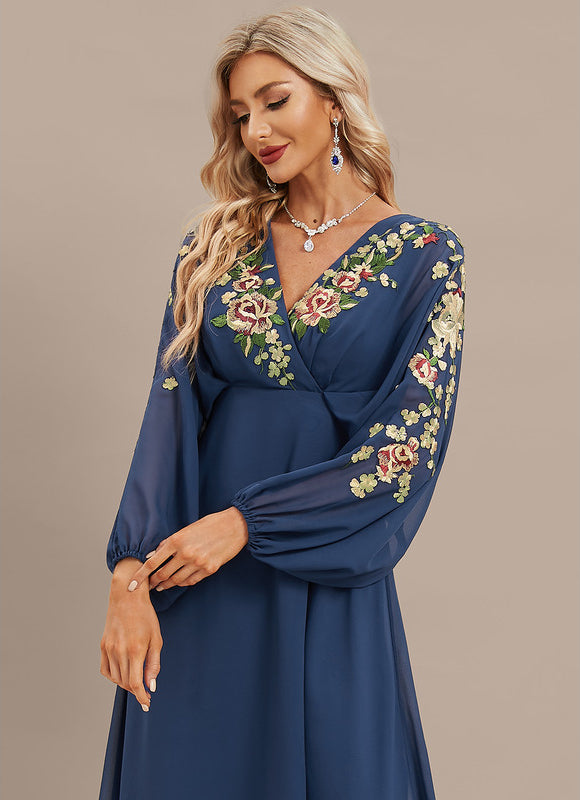 Robe Manche Longue Élégance Envoûtante - gallery 1
