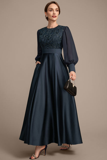 Robe Longue Manche Papillon - gallery 3