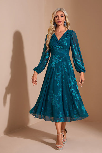 Robe Manche Longue Trapeze - gallery 4