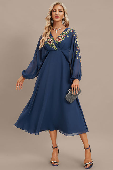 Robe Manche Longue Élégance Envoûtante