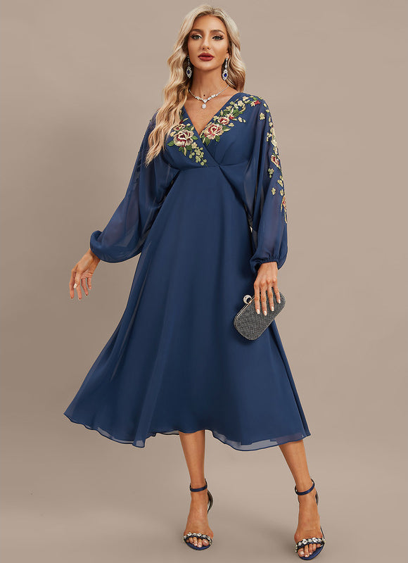 Robe Manche Longue Élégance Envoûtante