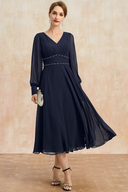 Robe Longue Droite Manche Longue