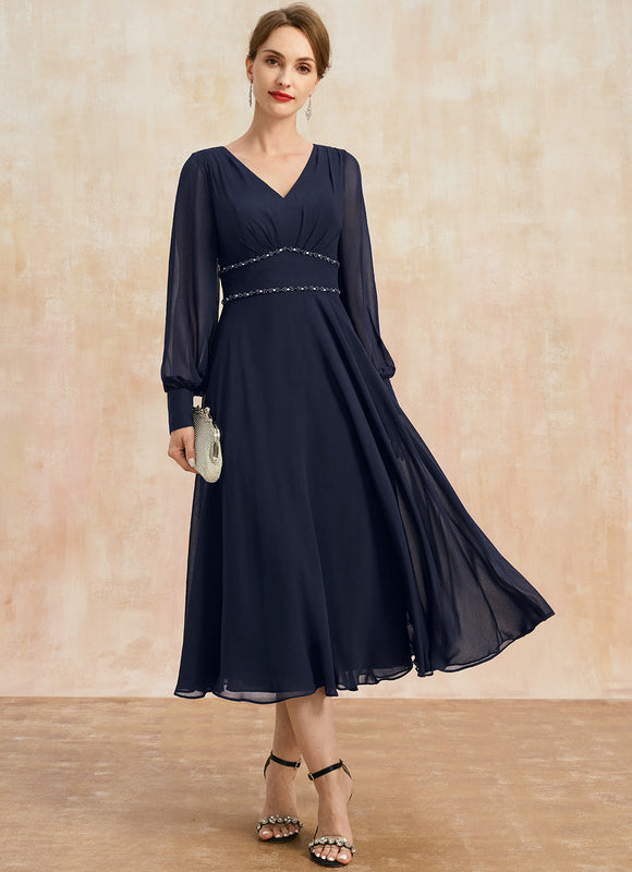 Robe Longue Droite Manche Longue