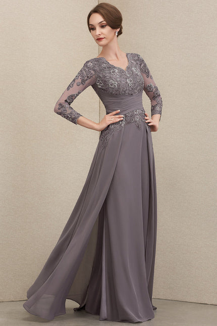 Robe De Soirée Manche Longue Grande Taille - gallery 1