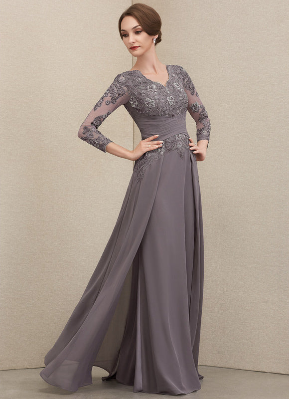 Robe De Soirée Manche Longue Grande Taille - gallery 1
