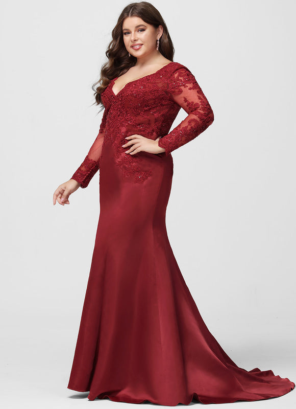 Robe Moulante Manche Longue Dentelle - gallery 4