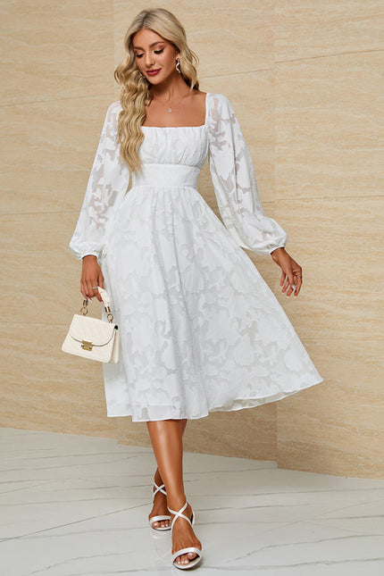 Robe Mi Longue Avec Petite Manche - gallery 5