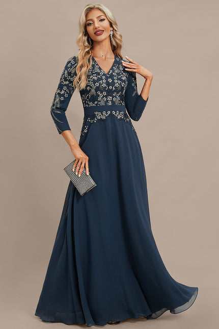 Robe De Soirée Manche Longue Pas Cher - gallery 4