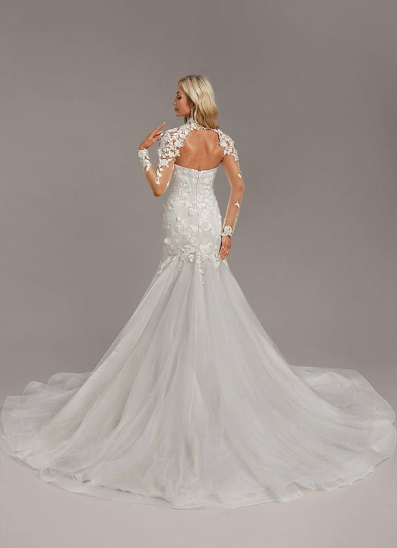 Robe De Mariee Sirene Manches Longues - gallery 7