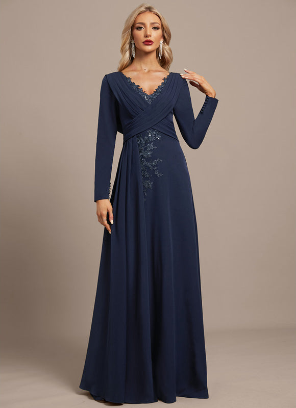 Robe De Soirée Avec Manche Longue - gallery 4