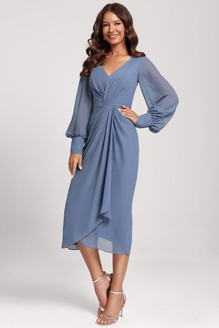 Robe De Cocktail Manche Longue - gallery 3