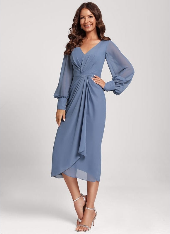 Robe De Cocktail Manche Longue - gallery 3
