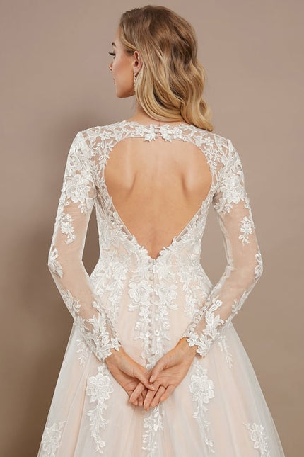 Robe Princesse Mariage Manche Longue - gallery 4