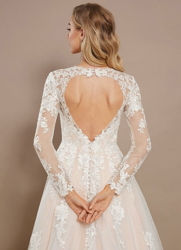 Robe Princesse Mariage Manche Longue - gallery 4