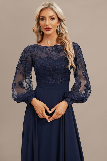 Robe Manche Longue Fluide Brodée - gallery 2