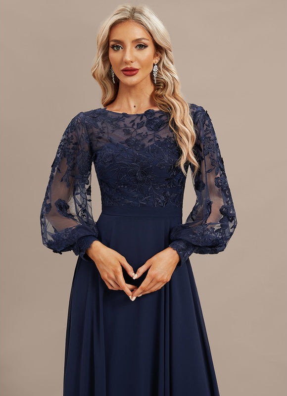 Robe Manche Longue Fluide Brodée - gallery 2