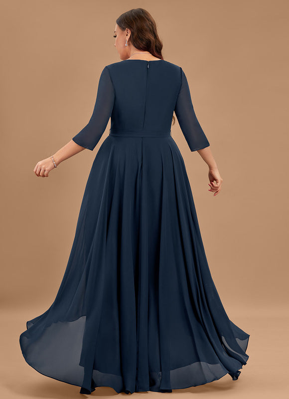Robe Manche Longue Fluide Col V - gallery 7