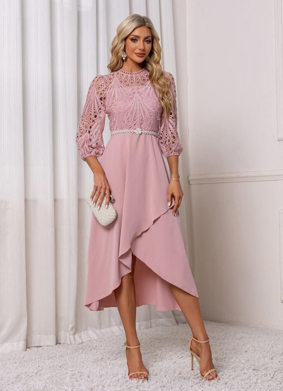 Robe Dentelle Manches Longues - gallery 6