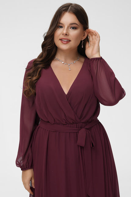 Robe Manche Longue Élégance Aérienne - gallery 9