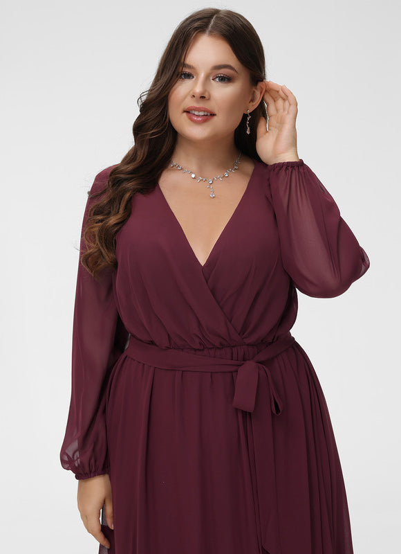 Robe Manche Longue Élégance Aérienne - gallery 9