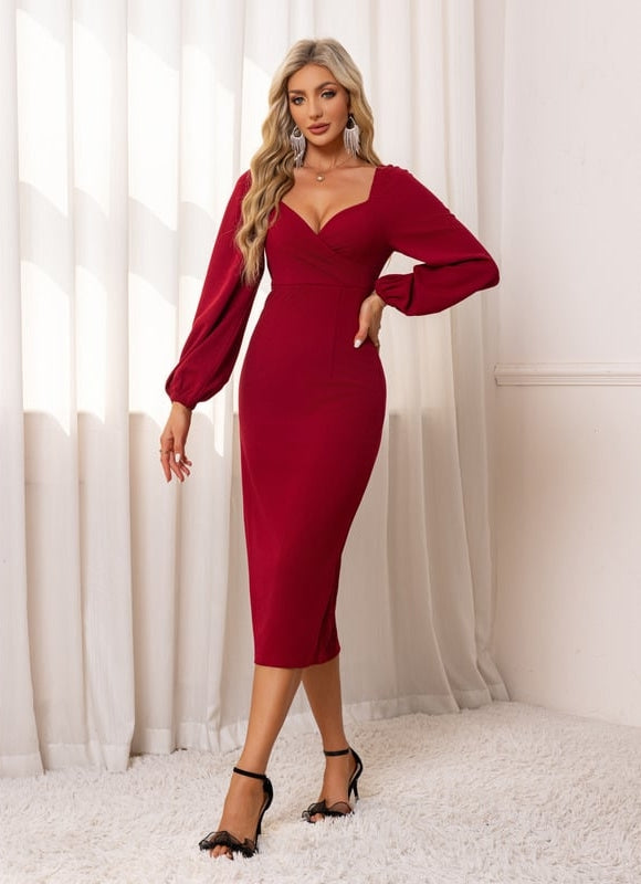 Robe Midi Manches Longues - gallery 2