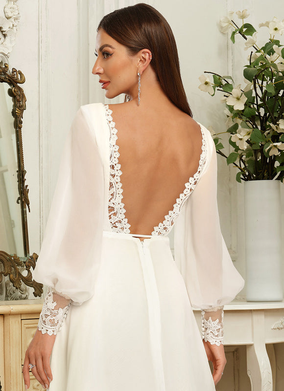 Robe De Mariee Grande Taille Manche Longue - gallery 5