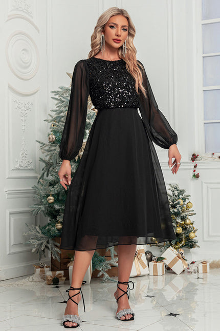 Robe Manche Longue Paillette