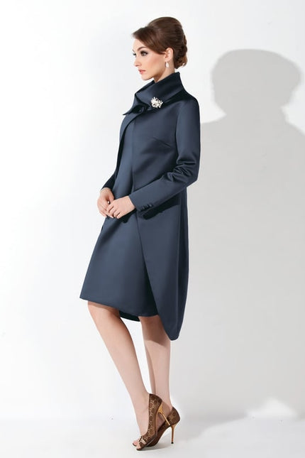 Robe Manche Longue Chic Satiné - gallery 4