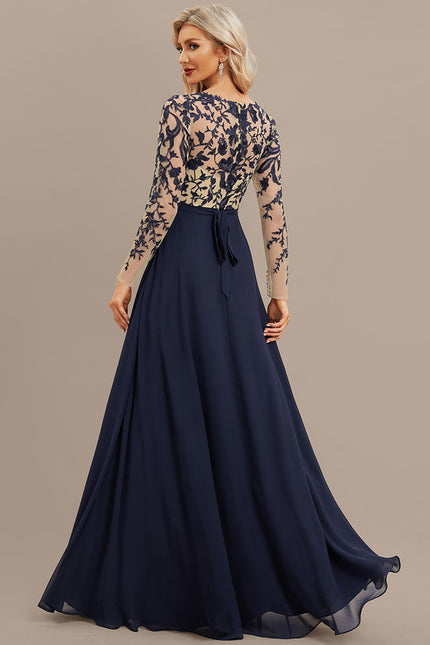 Robe Manche Longue Fluide Brodée - gallery 5