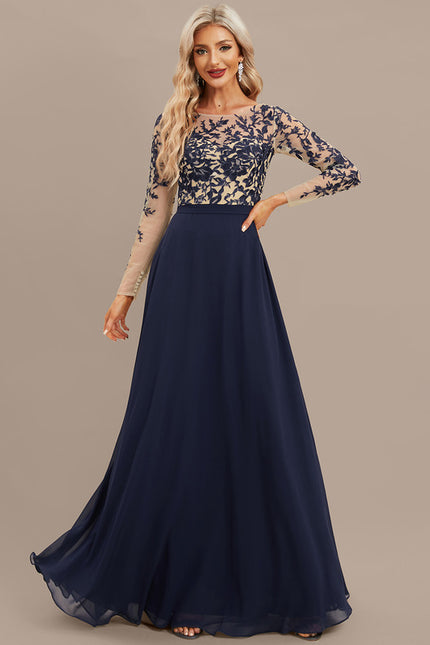Robe Manche Longue Fluide Brodée - gallery 2