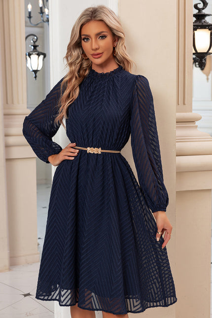 Robe Volant Manche Longue - gallery 5