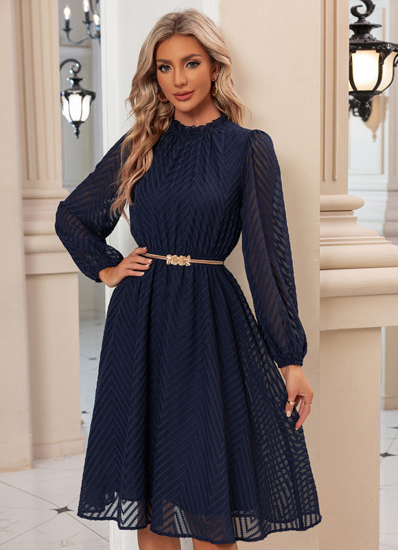 Robe Volant Manche Longue - gallery 5