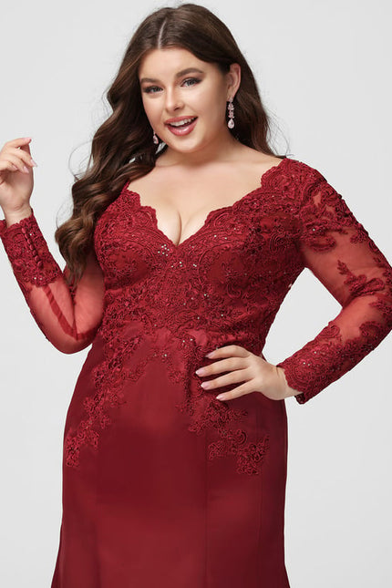 Robe Moulante Manche Longue Dentelle - gallery 8