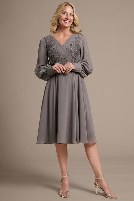 Robe Trapeze Manche Longue - gallery 2