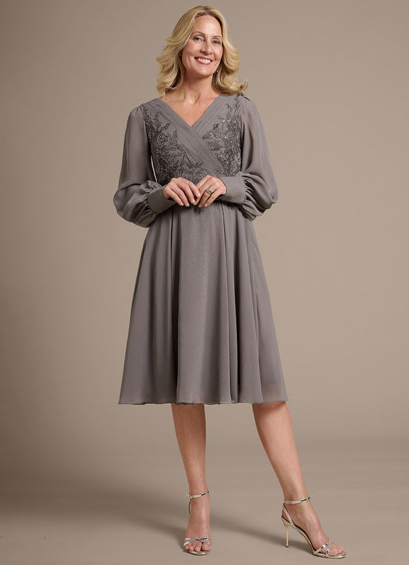 Robe Trapeze Manche Longue - gallery 2