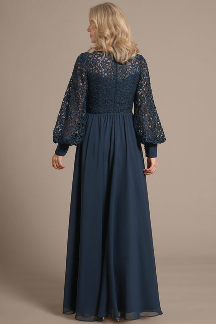 Robe Longue Manches Bouffantes - gallery 6