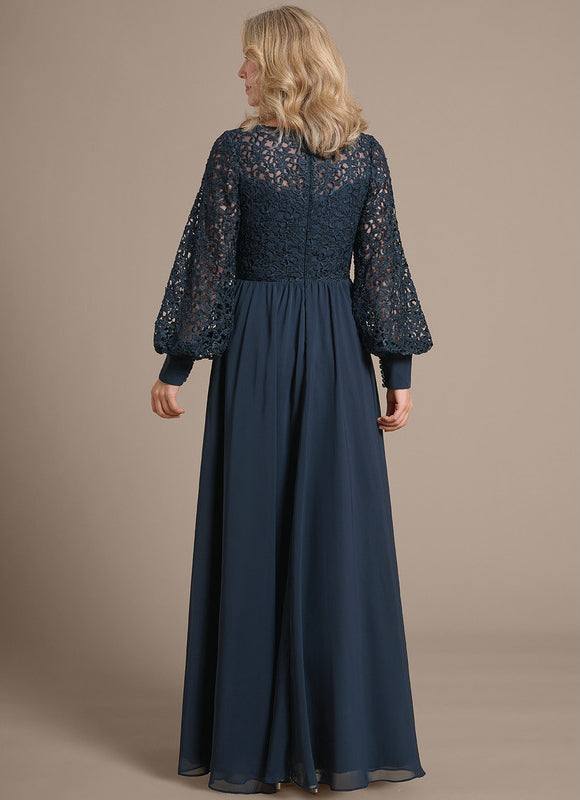 Robe Longue Manches Bouffantes - gallery 6