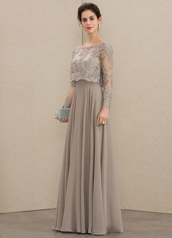Robe De Soirée Longue Manche Longue Paillette - gallery 3