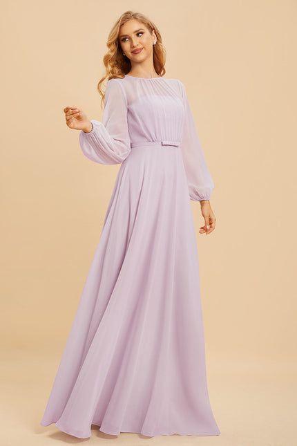 Robe Manche Longue Demoiselle D'Honneur - gallery 2