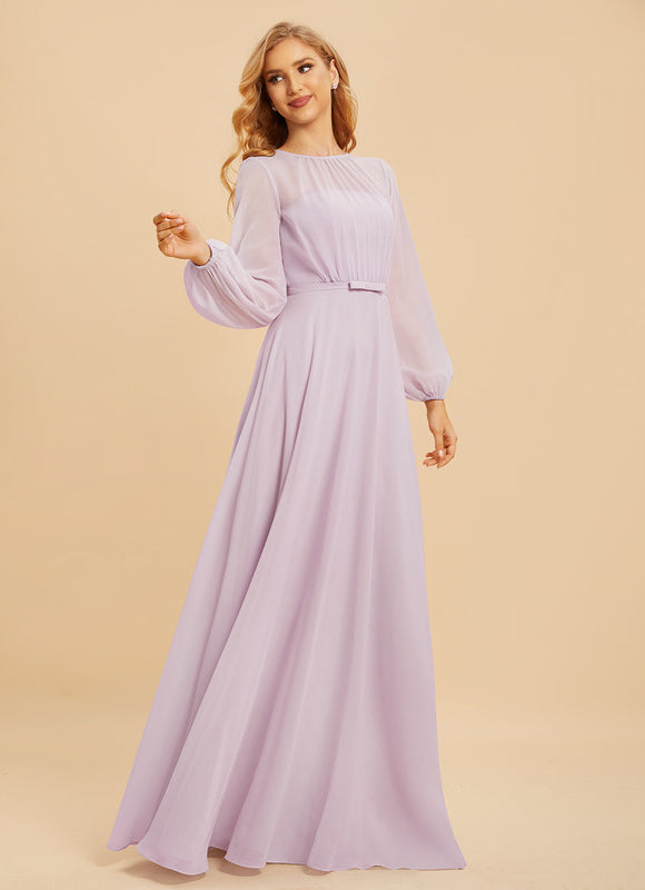 Robe Manche Longue Demoiselle D'Honneur - gallery 2