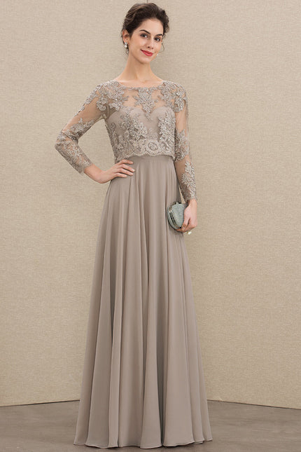 Robe De Soirée Longue Manche Longue Paillette - gallery 2
