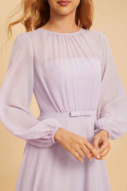 Robe Manche Longue Demoiselle D'Honneur - gallery 3