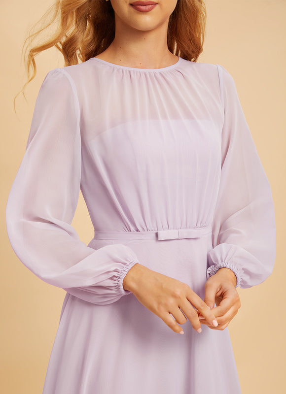 Robe Manche Longue Demoiselle D'Honneur - gallery 3
