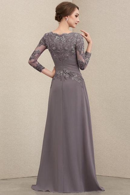 Robe De Soirée Manche Longue Grande Taille - gallery 3