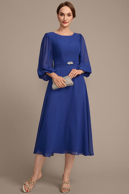 Robes Mi Longues Manches Courtes - gallery 2