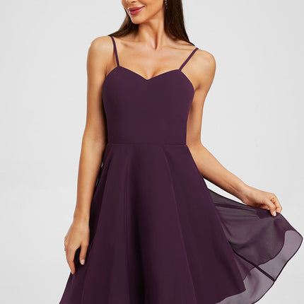 Robe Manche Longue Trapèze Violet